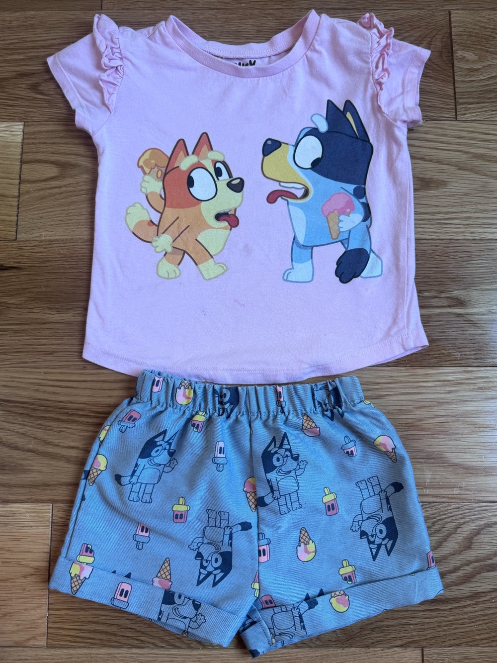 Girls Bluey Ice Cream Outfit
